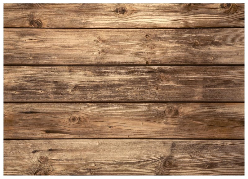 WOLADA 7x5FT Rustic Wood Wall Backdrop Natural Brown Wooden Board Photography Background Baby Shower Birthday Party Cake Table Decoration Banner Backdrops Photo Booth Prop 11839 - Image 1